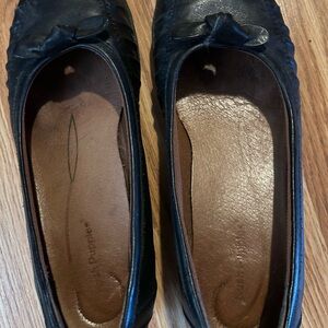 Hush Puppies Black Leather Loafers